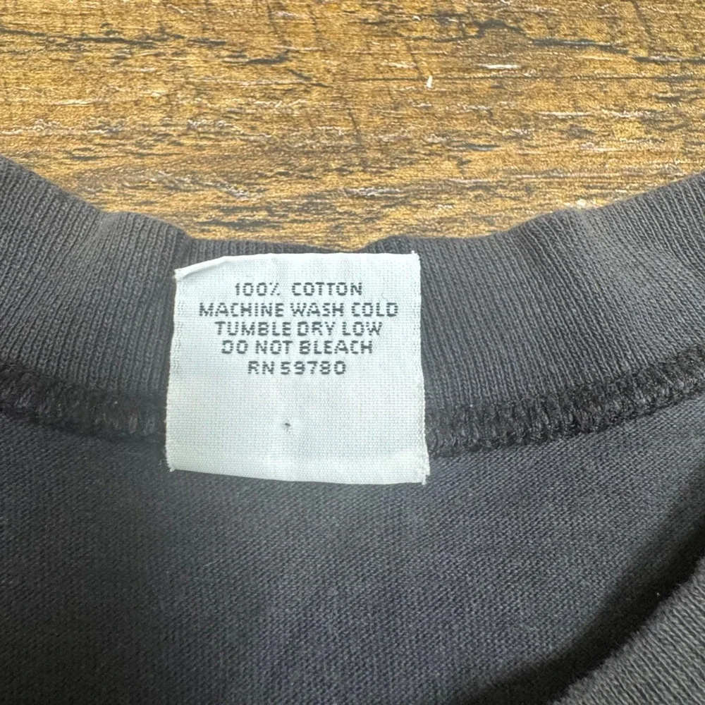Vintage Guess by Georges‎ Marciano T Shirt Mens One Size Black Cotton Logo Tee - Picture 3 of 13